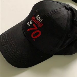 Too Young To Be 70🎉Humor Funny Joke Anniversary Gift Hat Cap Head Retirement